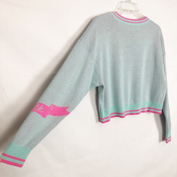 Milk Long Sleeve Pullover Crop Sweater - Picture 7 of 10